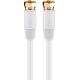 Kabel Goobay Antenowy (F) 2.5m biały (67291)