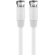 Kabel Goobay Antenowy (F) 0.3m biały (60722)