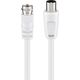 Kabel Goobay Antenowy - Antenowy (F) 1.5m biały (JAB-854888)