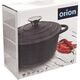 Orion Garnek żeliwny z pokrywką kociołek odlewany ciężki brytfanna 23 cm 4 l