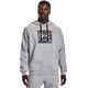 Under Armour Bluza męska Under Armour UA Rival Flc Graphic Hoodie szara 1370349 011 2XL
