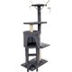 Pets Collection Pets Collection Drapak dla kota, wieża, 45x30x110 cm, szary