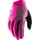100% Rękawiczki 100% BRISKER Women's Glove neon pink black roz. S (długość dłoni 168-174 mm) (NEW)