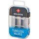 Weldtite Zestaw wentyli WELDTITE TUBELESS VALVE KIT 2 x 55mm Presta (pudełko) (NEW)