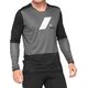 100% Koszulka męska 100% R-CORE X Jersey długi rękaw charcoal black roz. S (NEW 2021)