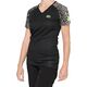 100% Koszulka damska 100% AIRMATIC Women's Jersey krótki rękaw black floral roz. XL (NEW 2021)