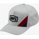 100% Czapka z daszkiem 100% CORNERSTONE X-Fit Snapback Hat Light Grey (NEW)