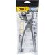Deli Szczypce obrotowe do otworów Deli Tools EDL1919C, 9" (srebrne)