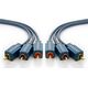 Kabel Clicktronic RCA (Cinch) x3 - RCA (Cinch) x3 3m granatowy (JAB-1339042)