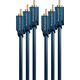 Kabel Clicktronic RCA (Cinch) x3 - RCA (Cinch) x3 3m granatowy (JAB-1339042)
