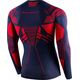 Brubeck LS15700 Bluza męska DRY ciemnoniebieski/czerwony S