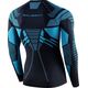 Brubeck LS15700 Bluza męska DRY grafitowy/niebieski L