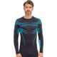 Brubeck LS15700 Bluza męska DRY grafitowy/niebieski XL