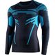 Brubeck LS15700 Bluza męska DRY grafitowy/niebieski XXL