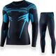 Brubeck LS15700 Bluza męska DRY grafitowy/niebieski XXL