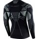 Brubeck LS15700 Bluza męska DRY czarny/grafitowy XXL