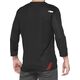 100% Koszulka męska 100% AIRMATIC 3/4 Sleeve black red roz. L (NEW 2022)