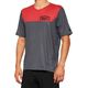 100% Koszulka męska 100% AIRMATIC Jersey krótki rękaw charcoal racer red roz. XL (NEW 2022)