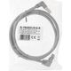 InLine InLine® Patch cable two side down angled, S/FTP (PiMf), Cat.6, 250MHz, PVC, copper, grey, 1.1m