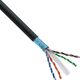 InLine InLine® Patch cable, U/UTP, Cat.6A, halogen-free, AWG23 copper, black, 15m