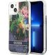Guess Guess GUHCP13SLFLSB iPhone 13 mini 5,4" niebieski/blue hardcase Flower Liquid Glitter