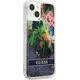 Guess Guess GUHCP13SLFLSB iPhone 13 mini 5,4" niebieski/blue hardcase Flower Liquid Glitter