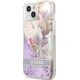 Guess Guess GUHCP13SLFLSU iPhone 13 mini 5,4" fioletowy/purple hardcase Flower Liquid Glitter