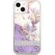 Guess Guess GUHCP13SLFLSU iPhone 13 mini 5,4" fioletowy/purple hardcase Flower Liquid Glitter
