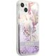 Guess Guess GUHCP13SLFLSU iPhone 13 mini 5,4" fioletowy/purple hardcase Flower Liquid Glitter