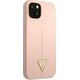 Guess Guess GUHCP13SSLTGP iPhone 13 mini 5,4" różowy/pink hardcase Silicone Triangle