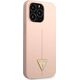 Guess Guess GUHCP13XSLTGP iPhone 13 Pro Max 6,7" różowy/pink hardcase Silicone Triangle