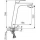 Bateria umywalkowa Ferro VITTO VerdeLine bateria umywalkwa nablatowa, chrom
