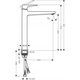 Bateria umywalkowa Hansgrohe Metropol Jednouchwytowa bateria umywalkowa 260 z kpl. odpływowym Push-Open, uchwyt jednoramienny, czarny matowy