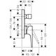 Bateria wannowa Hansgrohe Metropol Jednouchwytowa bateria wannowa, montaż podtynkowy, uchwyt jednoramienny, element zewnętrzny,czarny matowy