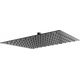 Deszczownica Ferro SLIM głowica talerzowa deszczowni kwadratowa 30cm, czarny