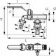 Ferro KCD2 ZAWÓR CZERP.KULOWY Z 2 PRZYŁ. 1", 3/4" FERRO // ZKC.25/20-COMFORT-FER