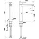 Bateria umywalkowa KFA 5222-612-81 NARVA BAT. UMYWALKA 1-OTW. NABLATOWA KOREK KLIK-KLAK CZARNA // B-79-00-3-024-C-NABL