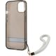 Guess Guess GUHCP13SHTSGSK iPhone 13 mini 5,4" czarny/black hardcase Translucent Stap
