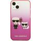 Karl Lagerfeld Karl Lagerfeld KLHCP13STGKCP iPhone 13 mini 5,4" hardcase różowy/pink Gradient Ikonik Karl & Choupette