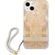 Guess Guess GUHCP13SHFLSD iPhone 13 mini 5,4" złoty/gold hardcase Flower Strap