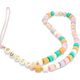 Guess Guess zawieszka GUSTFLWP Phone Strap różowy/pink Heishi Beads