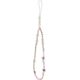 Guess Guess zawieszka GUSTSHPP Phone Strap rózowy/pink Beads Shell