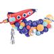 PartyDeco Girlanda balonowa - Rakieta, mix, 154x130cm one size