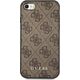 Guess Guess GUHCI8G4GFBR iPhone SE 2022 / 2020 / 7 / 8 brązowy/brown hard case 4G Metal Gold Logo