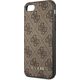 Guess Guess GUHCI8G4GFBR iPhone SE 2022 / 2020 / 7 / 8 brązowy/brown hard case 4G Metal Gold Logo