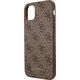 Guess Guess GUHCN61G4GFBR iPhone 11 6,1" brązowy/brown hard case 4G Metal Gold Logo