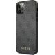 Guess Guess GUHCP12MG4GFGR iPhone 12 / 12 Pro 6,1" szary/grey hard case 4G Metal Gold Logo