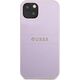Guess Guess GUHCP13SPSASBPU iPhone 13 mini 5,4" fioletowy/purple Saffiano Hot Stamp & Metal Logo