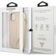Guess Guess GUHCP13SPSATLE iPhone 13 mini 5,4" beżowy/beige hardcase SaffianoTriangle Logo