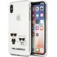 Karl Lagerfeld Karl Lagerfeld KLHCI65CKTR iPhone Xs Max hardcase Transparent Karl & Choupette
